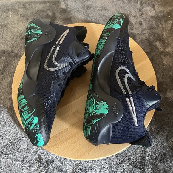 Nike KD Trey 5 IX Obsidian Navy Blue Green Sneakers CW3400-400 Women’s Sz 8 NWB - Picture 5 of 11